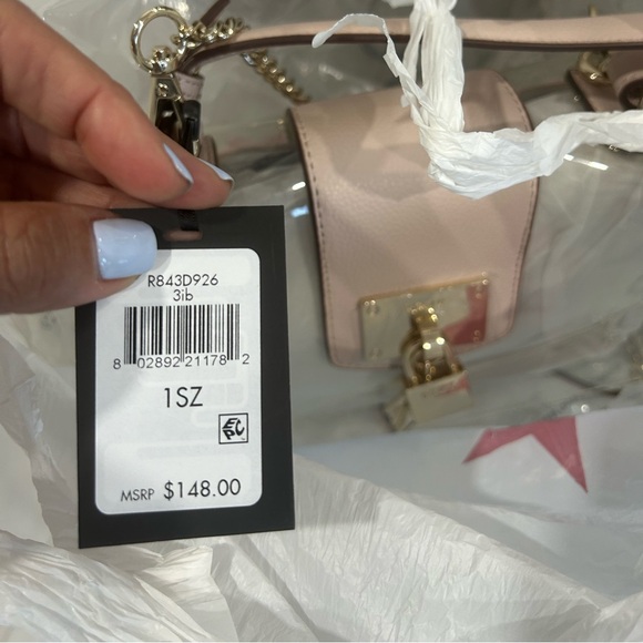 DKNY clear and pink nude small shoulder bag. - Picture 3 of 17